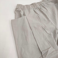 evam eva コットンキュロットパンツ サイズM 定価27500円 E251T209 キュロット 25SS グレージュ レディース エヴァムエヴァ【中古】5-0902M♪