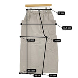 evam eva コットンキュロットパンツ サイズM 定価27500円 E251T209 キュロット 25SS グレージュ レディース エヴァムエヴァ【中古】5-0902M♪