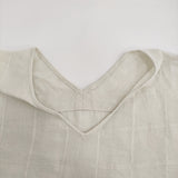 evam eva linen stitches pullover 定価26400円 E251T172 サイズM ブラウス シャツ 25SS アイボリー レディース エヴァムエヴァ【中古】5-0902S♪