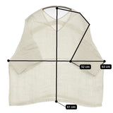 evam eva linen stitches pullover 定価26400円 E251T172 サイズM ブラウス シャツ 25SS アイボリー レディース エヴァムエヴァ【中古】5-0902S♪
