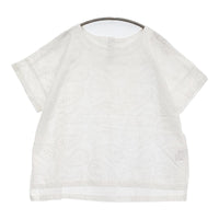 LBC ペイズリー刺繍ブラウス 1265224-01 サイズL ブラウス シャツ ホワイト レディース エルビーシー【中古】5-0902S♪