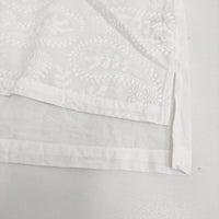 LBC ペイズリー刺繍ブラウス 1265224-01 サイズL ブラウス シャツ ホワイト レディース エルビーシー【中古】5-0902S♪