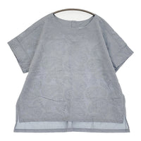 LBC ペイズリー刺繍ブラウス 1265224-01 サイズL ブラウス シャツ 25SS ライトブルー レディース エルビーシー【中古】5-0902S♪