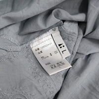 LBC ペイズリー刺繍ブラウス 1265224-01 サイズL ブラウス シャツ 25SS ライトブルー レディース エルビーシー【中古】5-0902S♪