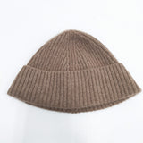 Nine Tailor カシミヤ Cashmere low Watch 定価11000円 帽子 ニットキャップ ブラウン レディース ナインテイラー【中古】5-1120T◎