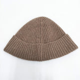 Nine Tailor カシミヤ Cashmere low Watch 定価11000円 帽子 ニットキャップ ブラウン レディース ナインテイラー【中古】5-1120T◎