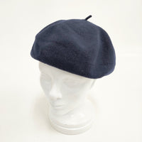 CA4LA ウール 日本製 帽子 ベレー帽 ネイビー レディース カシラ【中古