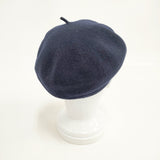 CA4LA ウール 日本製 帽子 ベレー帽 ネイビー レディース カシラ【中古】5-1120T◎