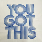 OAFISH YOU GOT THIS プリントショートスリーブTシャツ サイズS カットソー 24SS ホワイト レディース オーフィッシュ【中古】5-0902S♪