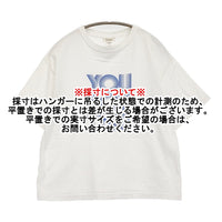 OAFISH YOU GOT THIS プリントショートスリーブTシャツ サイズS カットソー 24SS ホワイト レディース オーフィッシュ【中古】5-0902S♪