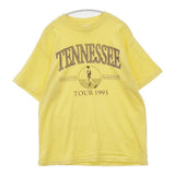 TENNESSEE RIVER ロゴプリントTシャツ サイズS コットン 半袖Ｔシャツ カットソー イエロー グレー レディース テネシーリバー【中古】6-0410S△