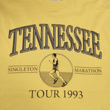TENNESSEE RIVER ロゴプリントTシャツ サイズS コットン 半袖Ｔシャツ カットソー イエロー グレー レディース テネシーリバー【中古】6-0410S△