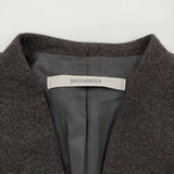 Basisbroek オーバーサイズ サイズ1 ドロップショルダー コート ダークブラウン レディース バージスブルック【中古】5-1206T♪
