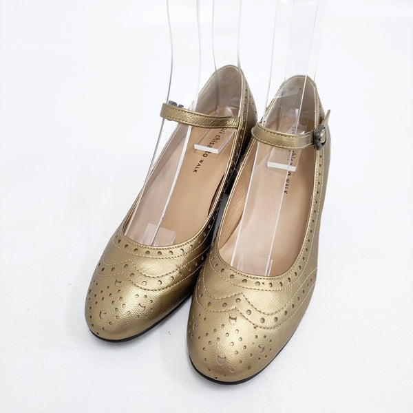 TSUMORI CHISATO WALK ストラップ 22cm パンプス ゴールド レディース ツモリチサト【中古】5-1102G◎