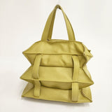 SPAZIOiF スパツィオイフ ハンドバッグ イタリア製 レザー ショルダーバッグ Pagodina bag トートバッグ イエロー レディース【中古】6-0406G∞