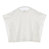 tumugu プライムクールコットン天竺クルーネックプルオーバー 日本製 半袖Ｔシャツ カットソー ホワイト レディース ツムグ【中古】6-0410S△