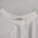 tumugu プライムクールコットン天竺クルーネックプルオーバー 日本製 半袖Ｔシャツ カットソー ホワイト レディース ツムグ【中古】6-0410S△