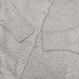 tumugu TK20304 ランダムリブニットカーディガン コットン カーディガン グレー レディース ツムグ【中古】5-1207M∞