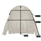 tumugu TK20304 ランダムリブニットカーディガン コットン カーディガン グレー レディース ツムグ【中古】5-1207M∞