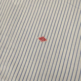 Danton DT-B0121 カラーレス プルオーバーシャツ ストライプ ブラウス シャツ ホワイト ブルー レディース ダントン【中古】5-1207S∞