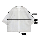 Danton DT-B0121 カラーレス プルオーバーシャツ ストライプ ブラウス シャツ ホワイト ブルー レディース ダントン【中古】5-1207S∞