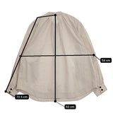 UNIVERSAL TISSU UT224BL017 コットンナチュラルタイプライターラグラン ブラウス シャツ ベージュ レディース ユニバーサルティシュ【中古】5-1207M∞