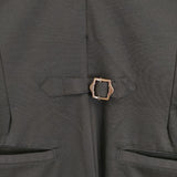 KURASHI&Trips ポンチ素材のオールインワン Vネック サロペット 定価12800円 903-70905141-X オールインワン ツナギ ブラック レディース クラシアンドトリップス/北欧、暮らしの道具店【中古】6-0228M∞