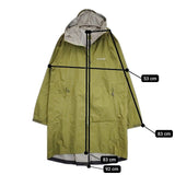 mont-bell パックラップレインコート 1128623 ナイロン ジップアップ コート カーキ レディース モンベル【中古】5-1207M∞