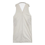 evam eva コットンスリーブレスワンピース 定価24200円 E223T065 ノースリーブ ワンピース ライトグレー レディース エヴァムエヴァ【中古】5-1207M∞