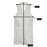 evam eva コットンスリーブレスワンピース 定価24200円 E223T065 ノースリーブ ワンピース ライトグレー レディース エヴァムエヴァ【中古】5-1207M∞