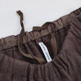 NATURAL LAUNDRY スリム ドローパンツ サイズ2 7204C-004 ウールナイロン イージー パンツ ブラウン レディース ナチュラルランドリー【中古】5-1206T♪