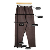 NATURAL LAUNDRY スリム ドローパンツ サイズ2 7204C-004 ウールナイロン イージー パンツ ブラウン レディース ナチュラルランドリー【中古】5-1206T♪