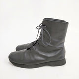 JURGEN LEHL レースアップ レザー サイズ23cm ブーツ ブラック レディース ヨーガンレール【中古】5-1102G◎