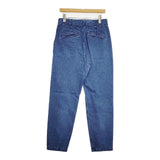 atelier naruse na-T05003 コットンリネンデニム ペッグトップパンツ インディゴ 定価20520円 デニムパンツ ブルー レディース アトリエナルセ【中古】5-1207G∞