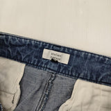 atelier naruse na-T05003 コットンリネンデニム ペッグトップパンツ インディゴ 定価20520円 デニムパンツ ブルー レディース アトリエナルセ【中古】5-1207G∞