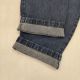 atelier naruse na-T05003 コットンリネンデニム ペッグトップパンツ インディゴ 定価20520円 デニムパンツ ブルー レディース アトリエナルセ【中古】5-1207G∞