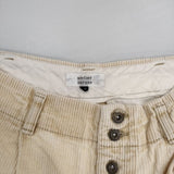 atelier naruse コーデュロイタックパンツ 定価21450円 na-T05005 パンツ ベージュ レディース アトリエナルセ【中古】5-1102T∞