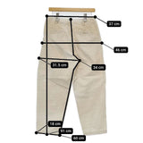 atelier naruse コーデュロイタックパンツ 定価21450円 na-T05005 パンツ ベージュ レディース アトリエナルセ【中古】5-1102T∞