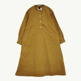 MHL. WASHED COTTON POPLIN Ochre 定価35200円 サイズ2 プルオーバーシャツワンピース 24SS ブラウン レディース エムエイチエル【中古】5-0902M♪