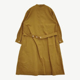MHL. WASHED COTTON POPLIN Ochre 定価35200円 サイズ2 プルオーバーシャツワンピース 24SS ブラウン レディース エムエイチエル【中古】5-0902M♪