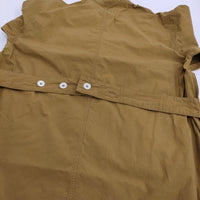MHL. WASHED COTTON POPLIN Ochre 定価35200円 サイズ2 プルオーバーシャツワンピース 24SS ブラウン レディース エムエイチエル【中古】5-0902M♪