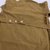 MHL. WASHED COTTON POPLIN Ochre 定価35200円 サイズ2 プルオーバーシャツワンピース 24SS ブラウン レディース エムエイチエル【中古】5-0902M♪