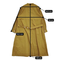 MHL. WASHED COTTON POPLIN Ochre 定価35200円 サイズ2 プルオーバーシャツワンピース 24SS ブラウン レディース エムエイチエル【中古】5-0902M♪
