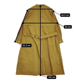 MHL. WASHED COTTON POPLIN Ochre 定価35200円 サイズ2 プルオーバーシャツワンピース 24SS ブラウン レディース エムエイチエル【中古】5-0902M♪