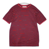 Charpentier de Vaisseau ボーダー コットン 日本製 サイズ1 半袖Ｔシャツ カットソー レッド　ネイビー レディース シャルパンティエドゥヴェッソ【中古】6-0410S△