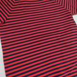 Charpentier de Vaisseau ボーダー コットン 日本製 サイズ1 半袖Ｔシャツ カットソー レッド　ネイビー レディース シャルパンティエドゥヴェッソ【中古】6-0410S△