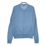 JOHN SMEDLEY イギリス製 メリノウール ニット カーディガン ブルー レディース ジョンスメドレー【中古】5-1102T∞