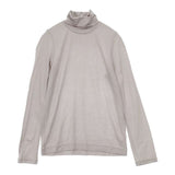 a. タートルカットソー13 定価14520円 IOCS-13A20 ウール 長袖Ｔシャツ カットソー ロンＴ グレー レディース エードット【中古】5-1102T∞