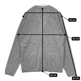 HOLLYWOOD RANCH MARKET 新品 ウールカシミヤ ニットカーディガン 定価19800円 カーディガン グレー メンズ ハリウッドランチマーケット【中古】5-1027T∞