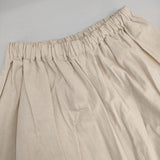 ゴーシュ 美品 コットンオックス ワイドキュロットパンツ 定価26400円 G224-P039 パンツ 2022 キナリ ベージュ レディース ゴーシュ【中古】6-0228G∞